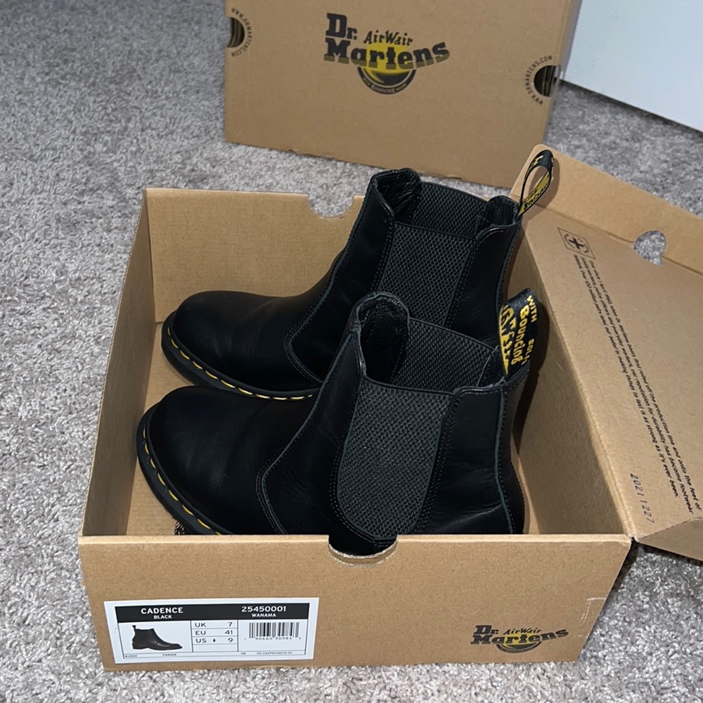 Cadence Black Dr Marten Boot